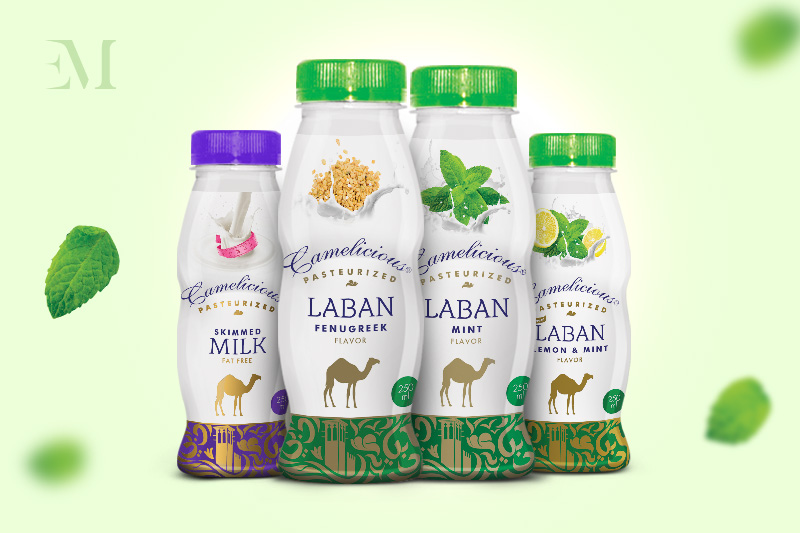 Camelicious Laban  Branding